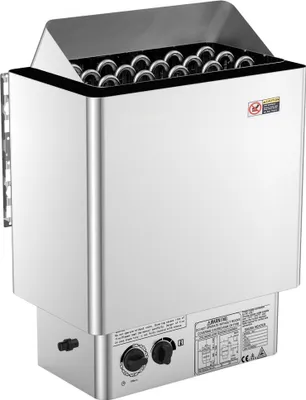 Image de poêle à sauna électrique de 8 kW avecintégrée - Chauffage de sauna pour un spa de 8 à 12 m³ - Bien-être et détente à domicile