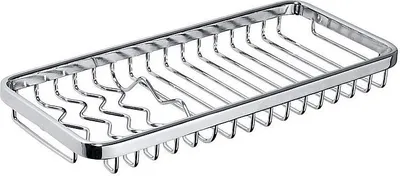 Produktbild von BYTRO Seifenkorb Messing Chrom poliert 130x300x30 mm für Bad & WC >> zum Bohren