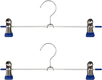 Imagen del producto de Juego de 2 ganchos para colgar pantalones, abrigos, faldas, pantalones y ropa en general, ideales para armarios