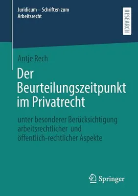 Obrázek produktu pro Der Beurteilungszeitpunkt im Privatrecht