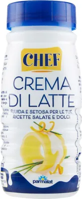 Produktbild von 6x Parmalat Chef Crema Di Latte Milchcreme für süße und herzhafte Rezepte 250ml Fluid und seidig