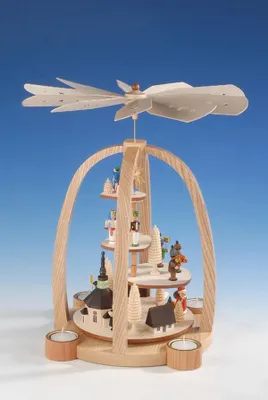 Zdjęcie produktu dla Piramida stołowa Piramida z figurkami świątecznymi Wysokość 41 cm NOWOŚĆ