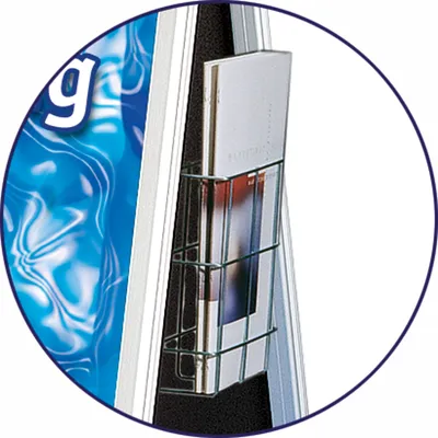 Produktbild von Franken GmbH FRANKEN - Prospektspender - für A4 - Silber