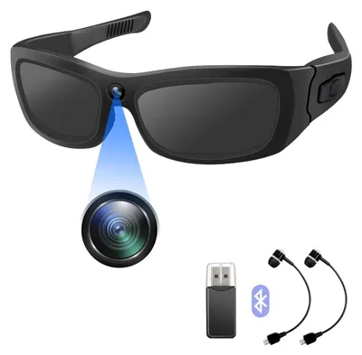 Obrázok produktu pre Športové okuliare s HD kamerou (1080p), slnečné okuliare s Bluetooth a akčná kamera