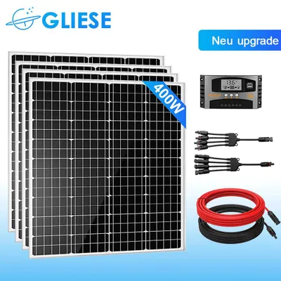 Immagine prodotto di 400W 12V pannello solare set modulo solare sistema solare completo pacchetto isola sistema campeggio camper RV barca