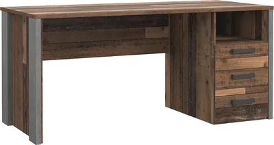 Produktbild von Furniture24 Schreibtisch Clif Clfb212R-C546 160 X 73.5 X 60 Cm 3 Schubladen Old Wood