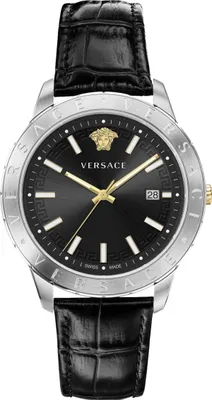 A studio shot of a men's watch.