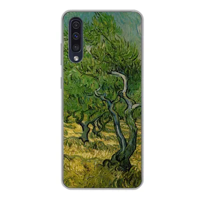 Produktbild von MuchoWow® Handyhülle Schutzhülle Hülle für Samsung Galaxy A50 Olivenhain - Vincent van Gogh Silikon Softcase Handy Hülle - Mobiltelefonhülle