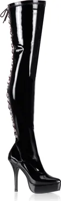 Obrázek produktu pro INDULGE-3063 Dámské kozačky Devious, černé EU 46, US 16