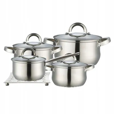 Produktbild von MAESTRO MR-2021 Edelstahl Kochgeschirr-Set, 9-tlg.