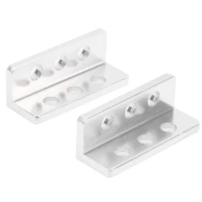 Image de 1 paire de profilés en L à 3 trous 3103-0003-0032 Pièce de robot Accessoires 12 x 12 x 32 mm