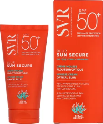 Obrázek produktu pro SVR Sun Secure gelový krém SPF50+ Mousse Cream Optical Blur 50 ml