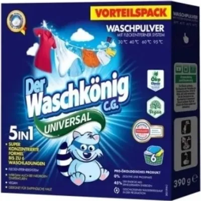 Zdjęcie produktu dla Waschkonig Proszek do prania uniwersalny, 390g