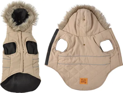 Produktbild von Hunde Winterjacke Hundemantel Kapuze Hundebekleidung Hundejacke, Größe:L