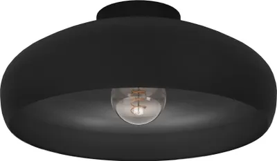 Produktbild von EGLO Deckenlampe Mogano, Deckenleuchte industrial, aus Metall, Wohnzimmerlampe in Schwarz, Schlafzimmerlampe, Flurlampe Decke mit E27 Fassung