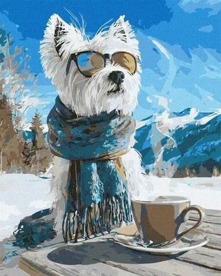 Produktbild von Malen nach Zahlen – Winterpause, 40x50 cm – Ideyka
