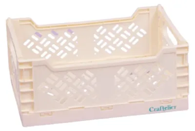 Aufbewahrungsbox faltbar stapelbar 24,5x18x10,8 cm weiß