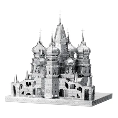 Obrázok produktu pre Metal Earth St Basil's Cathedral, Stavebnica, Kov