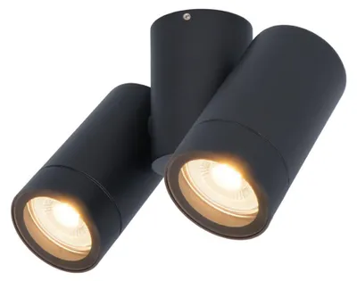 Image de HOFTRONIC - Plafonnier LED 8W 690lm 2700K IP65 Noir orientable
