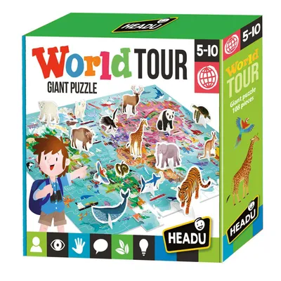 Immagine prodotto di Il mondo dei puzzle Headu con elementi 3D, 108 pezzi.