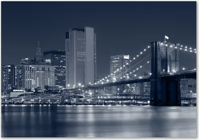 Produktbild von Tulup® Leinwandbild - 100x70 cm - Wandkunst - Drucke auf Leinwand - Leinwanddruck  - Sehenswürdigkeiten & Architektur - Grau - Manhattan New York