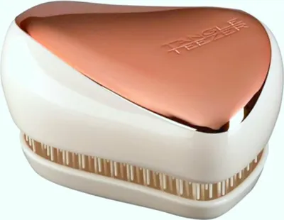 Obrázok produktu pre Tangle Teezer Compact Styler, Dospelý, Kefa a hrebeň na vlasy, Slonovinová, Ružové zlato, Jednofarebné, 1 kusov