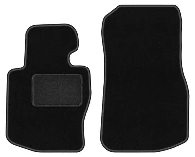 Immagine prodotto di Tappetini anteriori in moquette per BMW 4 F36 2014-2021 (Coupe/cabrio xdrive) – 2 pezzi, neri, su misura – Wielganizator LUX