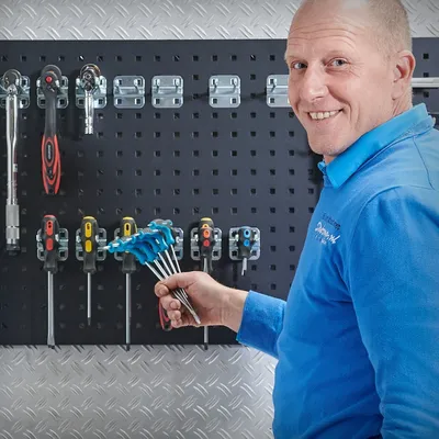 Produktbild von Werkzeughaken doppelt im 10er Set - 10 cm