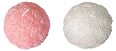 Produktbild von Bubble Kerze - 2er Set mit Rosenduft - Dekoration für Wohnzimmer Schlafzimmer Hochzeit und Party - 6 cm