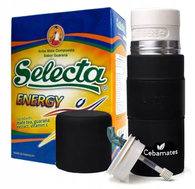 Obrázek produktu pro Sada Yerba Mate SELECTA ENERGY s guarana a Yerbomos, 3 v 1