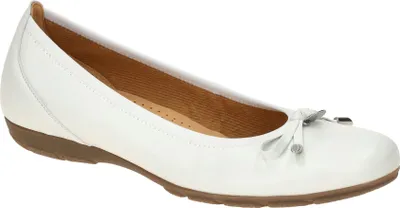 Produktbild von Gabor 04.164 Ballerinas - Damen Halbschuhe - Slipper weiß Elegant NEU