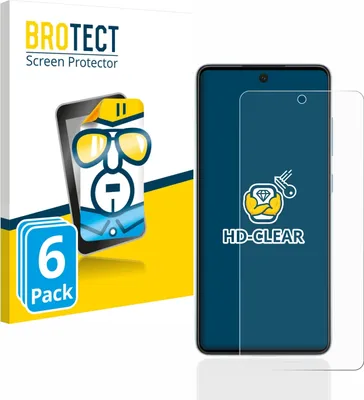 Produktbild von 6x Für Samsung Galaxy A52 5G Schutzfolie BROTECT Displayschutz Display Schutz Folie Klar Transparent