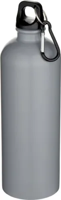 Productafbeelding van Floso - "Oregon" waterfles, gerecycled roestvrij staal, karabijnhaak, 750 ml, model PF4783 (one size) (grijs)