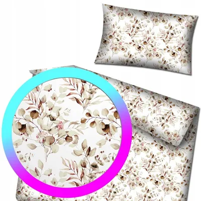 Produktbild von Designpremium Baumwoll-Bettwäsche Eukalyptus 100x135 cm