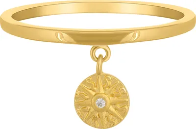 Produktbild von cai Ring 925/- Sterling Silber gelb 058 (18,5) Zirkonia weiß 274270233