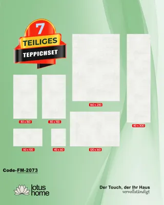 Produktbild von 7-teiliges Teppich-Set FM-2073