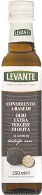 A bottle of olive oil with truffle.