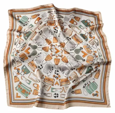 Productafbeelding van Kamea FJ418-3 satijnen sjaal voor dames, een modieuze accessoire
