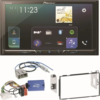 Produktbild von Pioneer SPH-DA230DAB Carplay Android Auto Einbauset für Nissan Qashqai J10