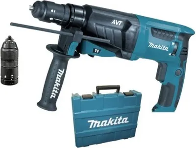 Produktbild von Makita HR2631FT, SDS Plus, Schwarz, Blau, 2,6 cm, 4600 RPM, 2,4 J, 1,3 cm