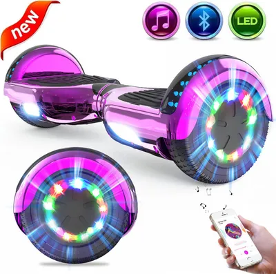 Produktbild von GeekMe Hoverboard 6,5 Zoll Hoverboard Kinder Starker Dual Motor,Bluetooth Lautsprecher,LED,Hoverboards für Kinder und Jugendliche