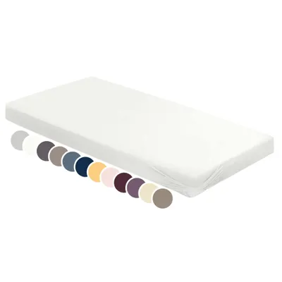 Produktbild von liebling - Jersey Elasthan Spannbetttuch, 140 x 200 - 160 x 220 cm, Rundum Gummizug, Matratzen bis 30 cm Höhe, weiß