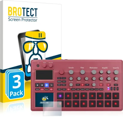 Produktbild von 3x BROTECT Schutzglas für KORG electribe Sampler 9H kratzfest klar