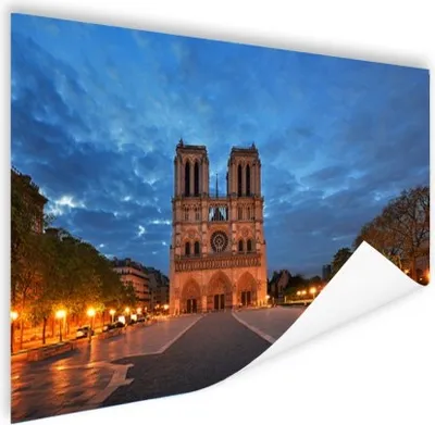 Produktbild von MuchoWow® Poster Paris - Notre Dame - Wolken 90x60 cm - Schlafzimmer