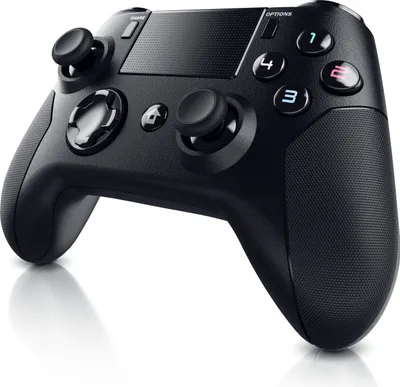 Produktbild von CSL Bluetooth Gamepad Controller mit Dual Vibration für PS4 Touchpad / 3,5mm / Gyrosensor