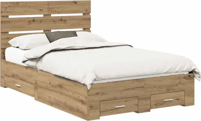 Produktbild von Bettrahmen Artisan-Eiche 120 x 190 cm Holzwerkstoff