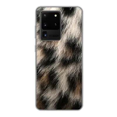 Produktbild von MuchoWow® Handyhülle Schutzhülle Hülle für Samsung Galaxy S20 Ultra Nahaufnahme Pantherdruck Silikon Softcase Handy Hülle - Karteninhaber