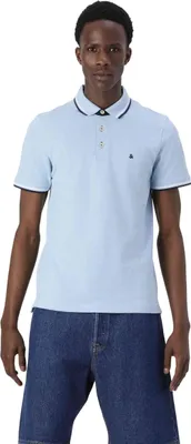 Image de Jack&Jones Short Sleeve Polo 272403200001 in BLACK TONAL color size xx-large