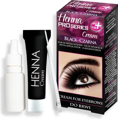 Produktbild von Verona Henna Augenbrauencreme Schwarz 15 ml
