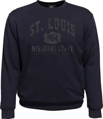 Produktbild von Übergrößen Sweatshirt AHORN SPORTSWEAR St. Louis dunkelgrau Navy 8XL